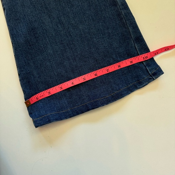 High Rise Boot Cut Flare Distressed Western Cowgirl Jeans Size 29/9 - Picture 8 of 12